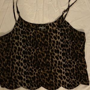 Leopard print crop top